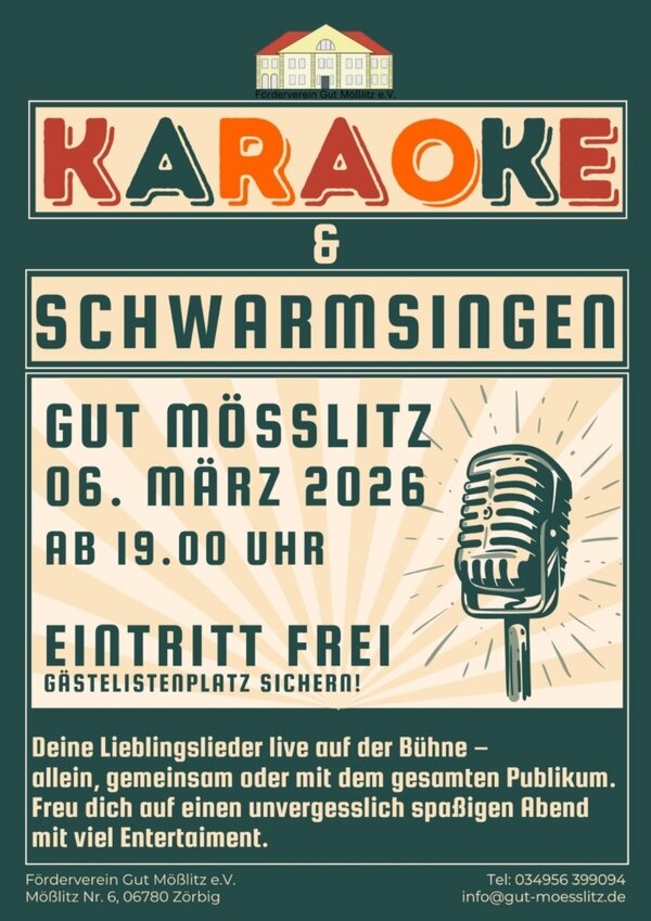 Bild vergr&ouml;&szlig;ern: Karaokeabend Gut M&ouml;&szlig;litz