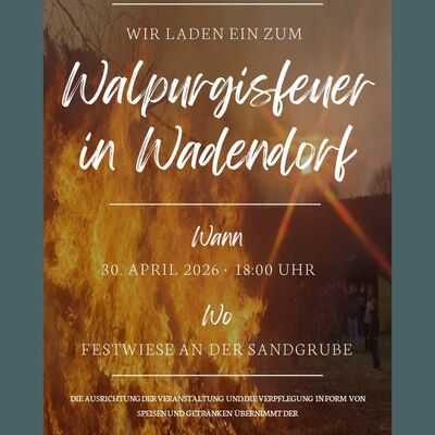 Plakat Walpurgisfeuer 2026