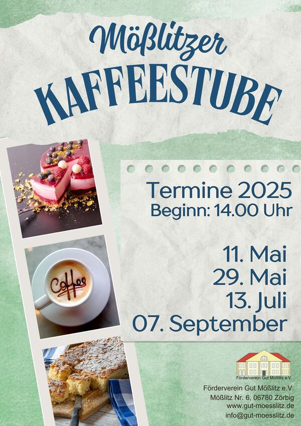 Bild vergrößern: Kaffeestube 2025