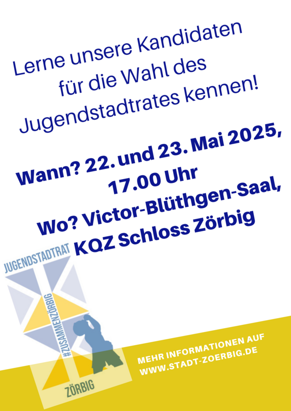 Bild vergrößern: Plakat Vorstellungsrunde Jugendstadtrat 2025